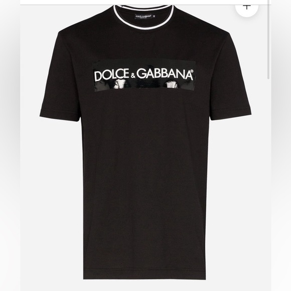 Dolce & Gabana black t- shirt with logo